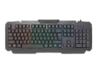 LogiLink Gaming Combination Set Tastatur, mus og musepudesæt Membran RGB-regnbue Kabling
