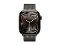 Apple Watch Series 10 (GPS + Cellular) - slate titanium - smart watch with milanese loop - slate - 64 GB