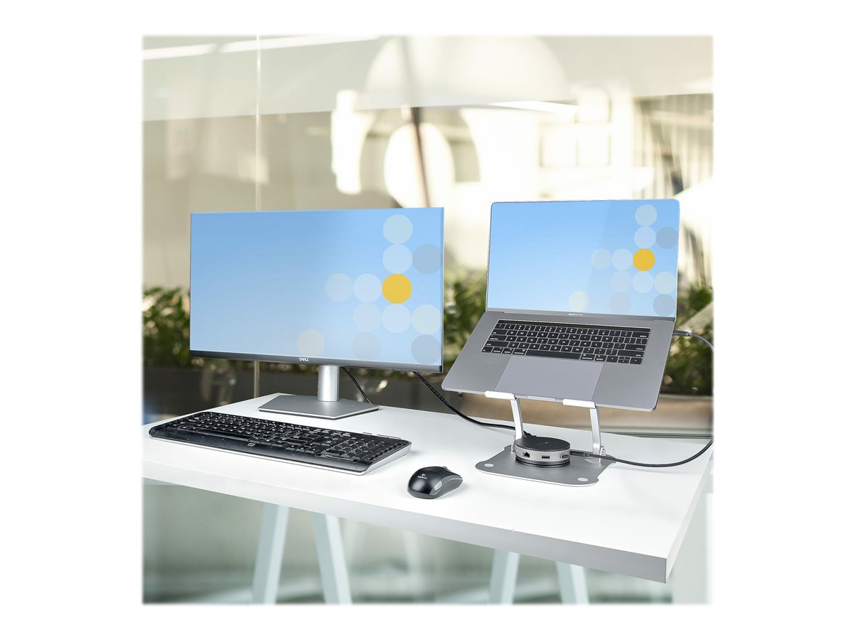 StarTech.com Laptop Stand for Desk, Ergonomic Laptop Stand Adjustable Height, Aluminum, Portable, Supports up to 22lb (10kg), Foldable Laptop Holder for Desk - Angled Notebook Computer Riser/Lift (ADJ-LAPTOP-RISER) - stojánek na notebook – foto 9