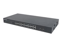Intellinet 24-Port    2 SFP Ports, 24 x  Mbps RJ45 Ports  2 x SFP, IEEE 802.3az (Energy Efficient ), 19' Rackmount, Metal Switch 24-porte Gigabit