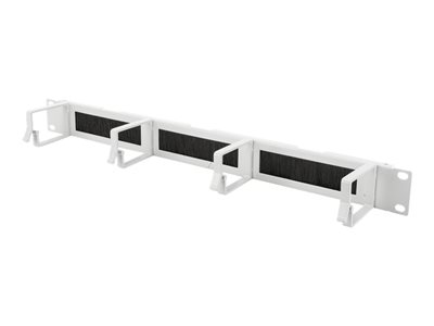 DIGITUS Rangierpanel 1HE 19 4xBügel mit Bürstenleise grau - DN-97662