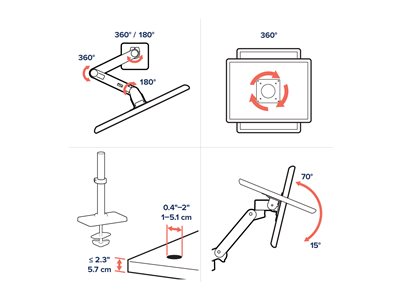 ERGOTRON LX PRO Dual Monitorarm