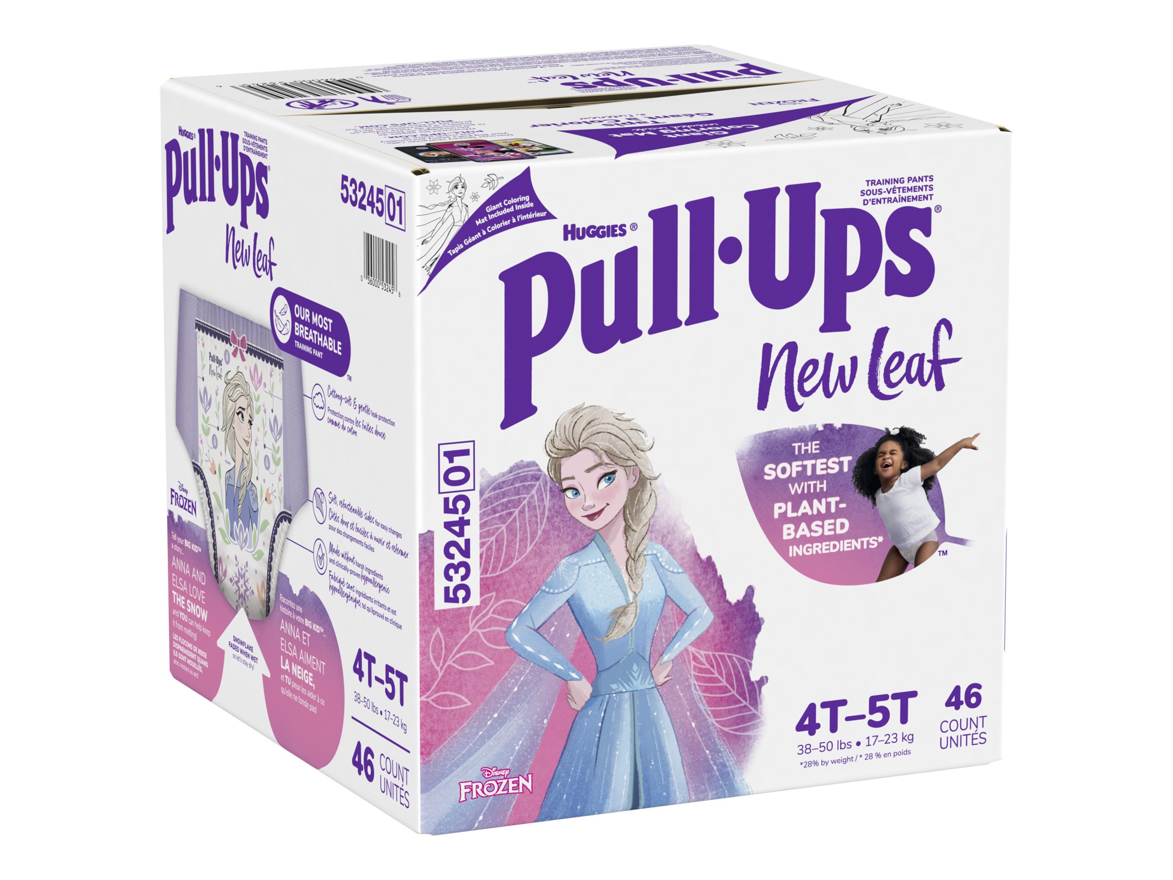Pull-Ups New Leaf Girls Disney Frozen Potty Training Pants - 4T-5T - 46  Count