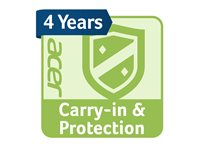 Acer Care Plus Carry-in - extended service agreement - 4 years - pick-up and return