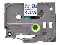 BROTHER Ruban TZe133 12mm Bleu sur fond