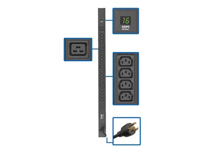 Eaton Tripp Lite Series PDU Metered 3.2-3.8kW 200-240V Single-Phase
