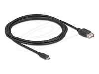 Delock USB-kabel 2m Sort