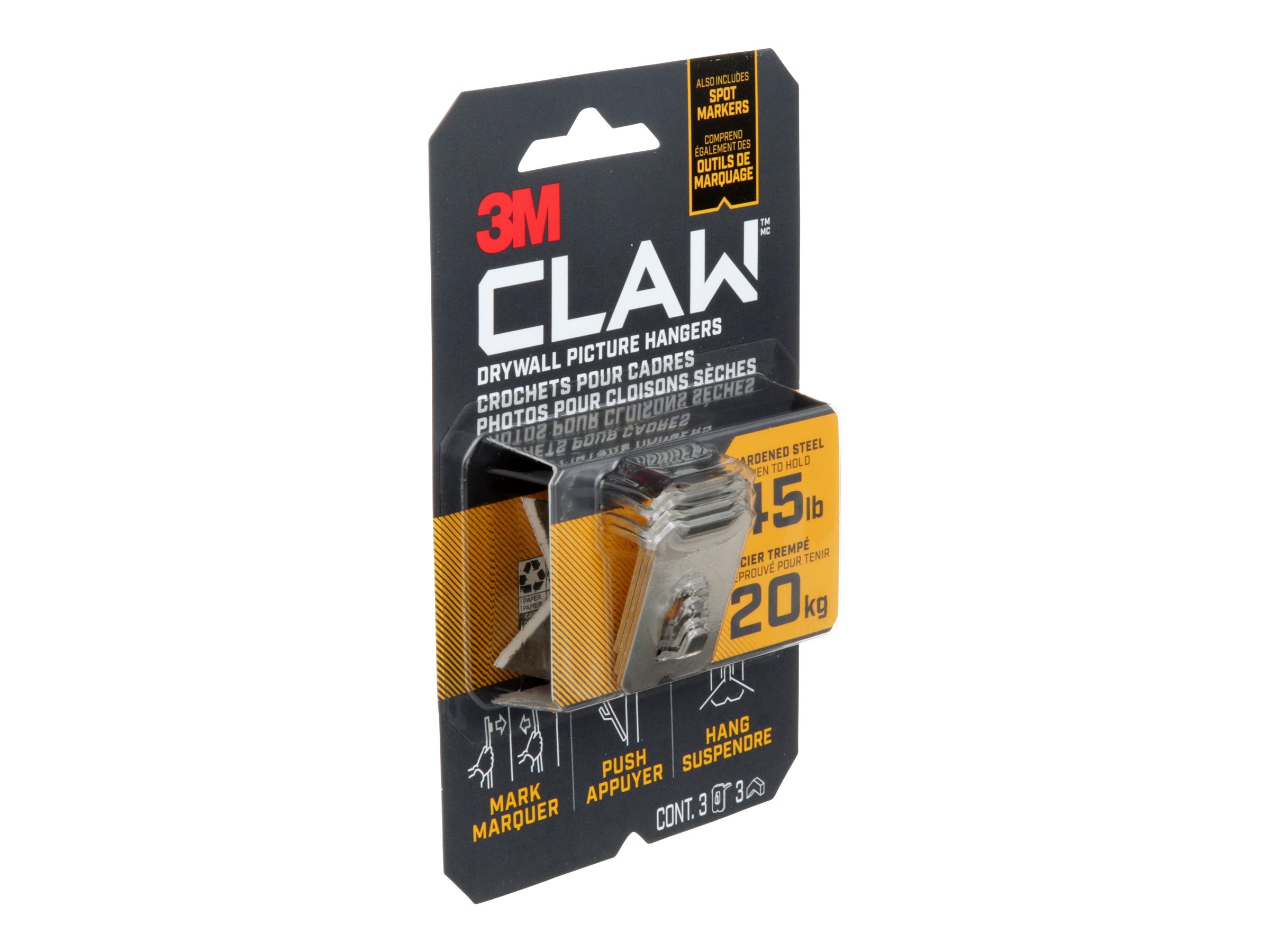 3M CLAW PICTURE HANGER 3PH45M-3EF