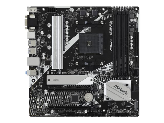 ASROCK A520M PRO4 AM4 2xDDR4 mATX MB