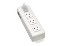 Tripp Lite Power Strip 120V 5-15R 3 Outlet Metal 6' Cord 5-15P