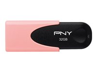 PNY Attaché 4 32GB USB 2.0 Sort Pink