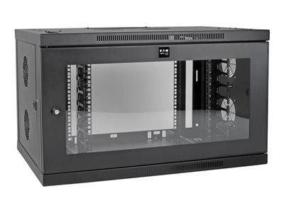Tripp Lite SmartRack 9U Wallmount Rack Enclosure Wide Cable Management Acrylic Window