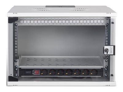 DIGITUS 48,26cm Netzwerk-Set 7HE Wandgeh