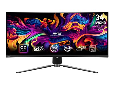 MSI MN MPG 341CQPX QD-OLED 34 QD-OLED 3440x1440 21:9 0.03ms 240Hz 2xHDMI DP