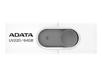 ADATA UV220 64GB USB 2.0 Grå Hvid