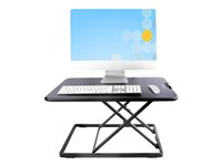 StarTech.com Standing Desk Converter for Laptop, Supports up to 8kg (17.6lb), Height Adjustable Lap
