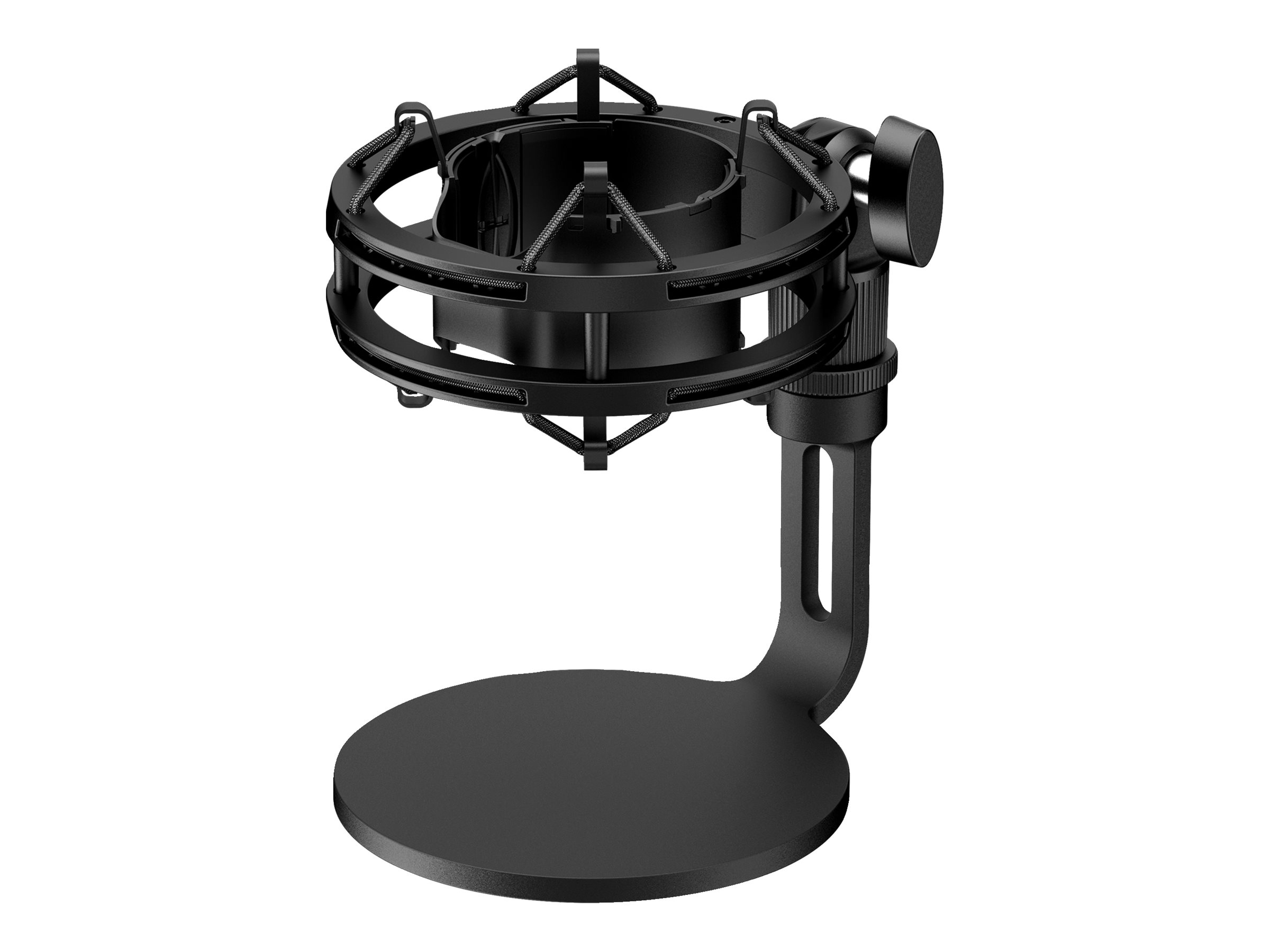 Micrófono Gaming Hyperx Quadcast 2 Black,  Indicadores LED de estado del micrófono, Controles intuitivos integrados, Sensor pulsar para silenciar