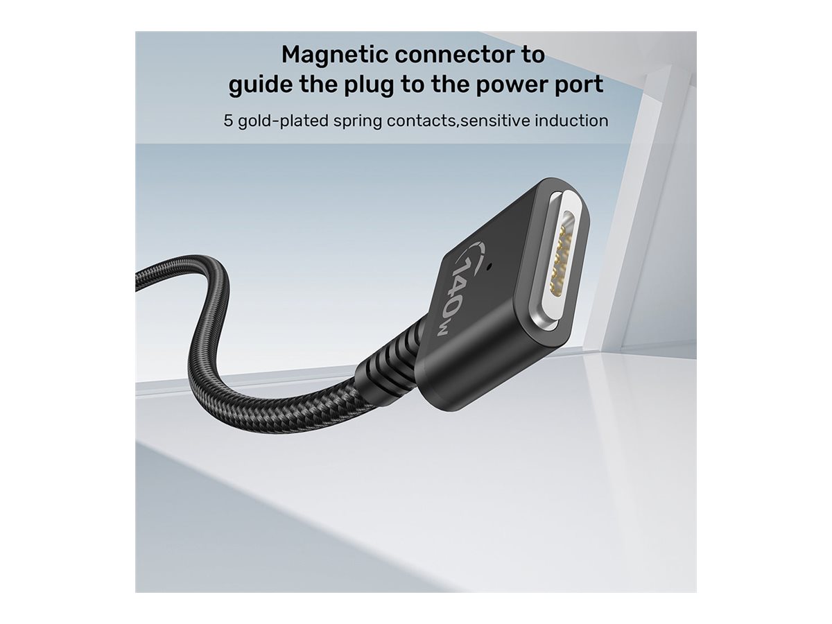 Unitek magnetic charging cable USB-C to MagSafe 3 2 Usage / lifestyle Close-up 72103