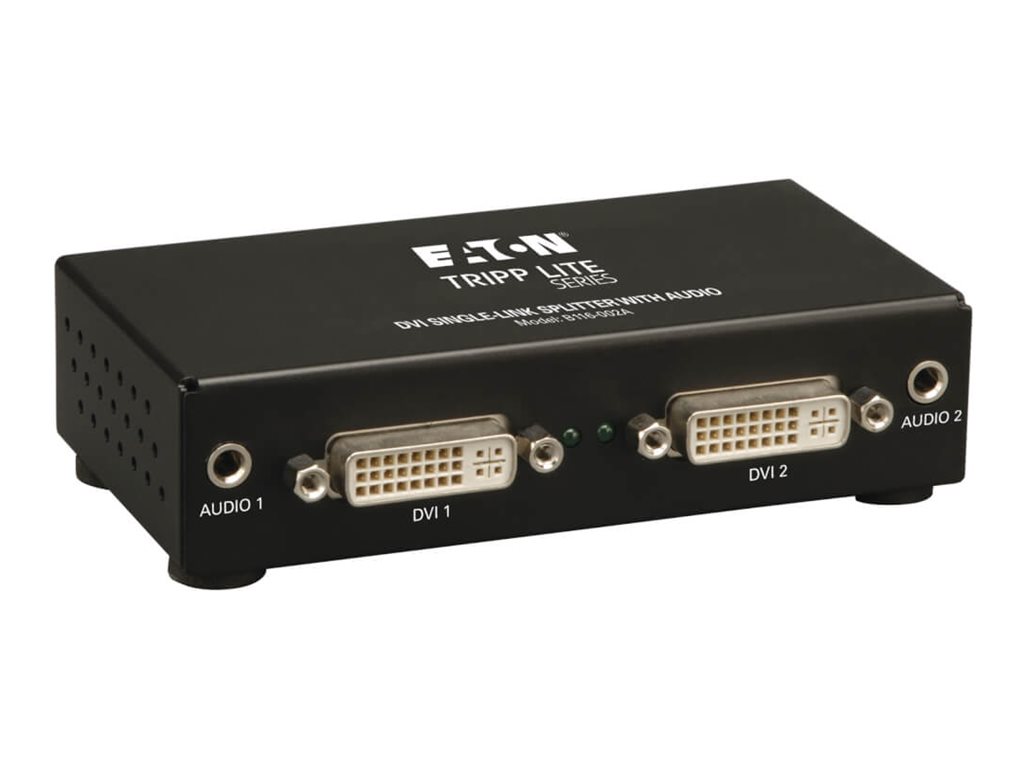 Tripp Lite 2-Port DVI Single Link Video / Audio Splitter / Booster DVIF/2xF TAA