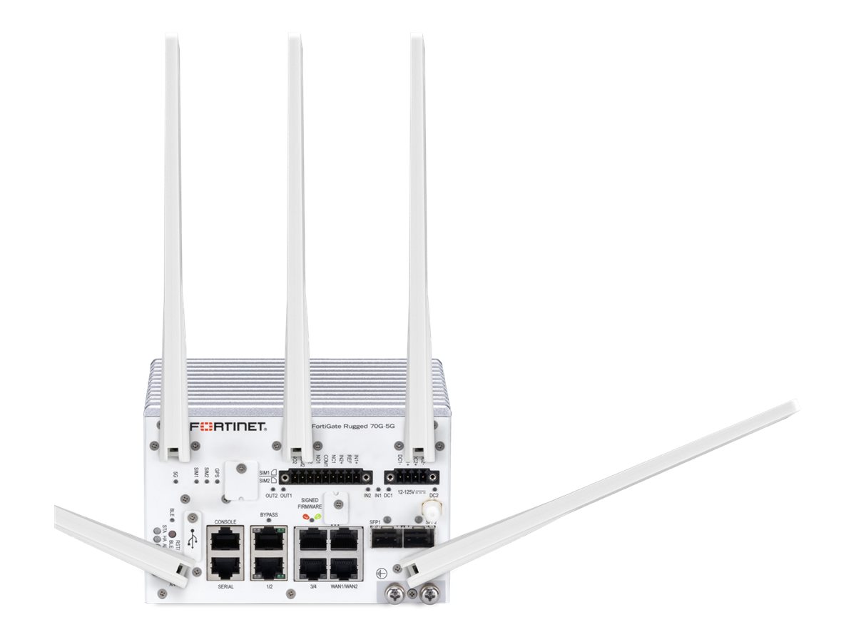 Fortinet FortiGate Rugged 70G-5G security appliance Product shot Front 79800