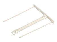 Fellowes Pro Clip fastgørelsesordning, 100 stk - hvid, genbrugt plastik (10,1 × 9,2 × 0,9 cm)