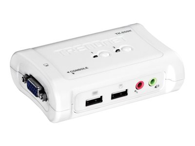 TRENDnet KVM 2-Port USB Switch Kit mit Audio - TK-209K