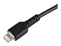 StarTech.com Câble USB-A vers Lightning Noir Robuste 30cm - Câble