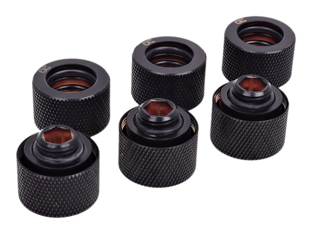 Alphacool HT 16mm HardTube compression fitting G1/4 for plexi- brass tubes, liquid cooling system compression fitting