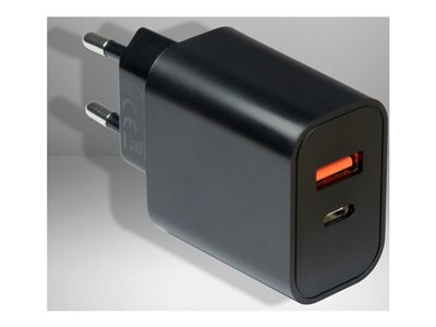 Inter-Tech PD-Charger USB C,PSU PD-2120, PD+QC 20W schwarz