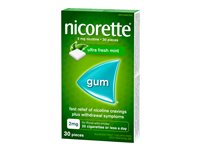 NICORETTE Nicotine Gums - 2mg - Ultra Fresh Mint - 30's