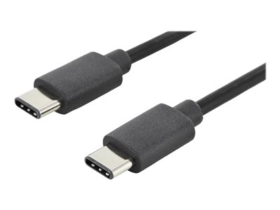 DIGITUS USB 2.0 Anschlusskabel Typ C -C St/St 1.0m, sw - AK-300138-010-S