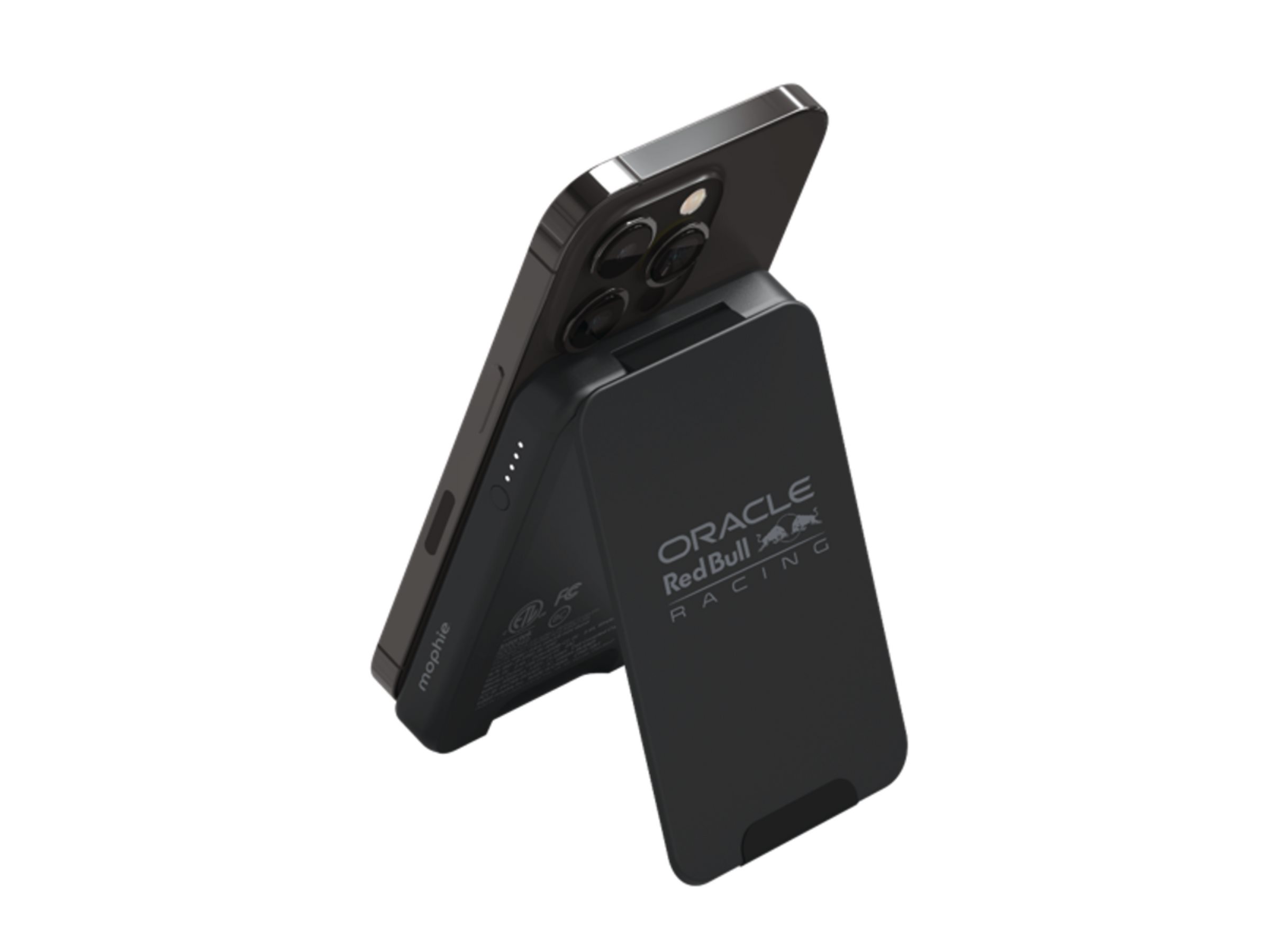 mophie snap+ powerstation stand, Oracle Red Bull Racing Limited Edition, wireless charging pad / charging stand, mini, with stand, USB-C, 20 Watt
