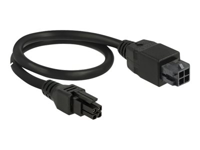 DELOCK MicroFit 3.0 Kabel 4Pin St > Bu 0.30m Stromkabel