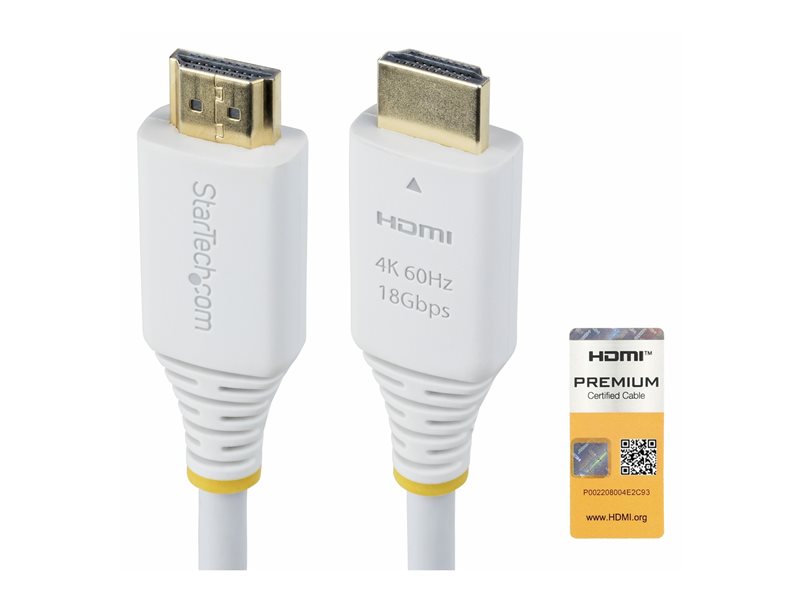 StarTech.com 6ft (1.8m) Premium Certified High Speed HDMI Cable, 4K60Hz - cble HDMI avec Ethernet - 1.8 m