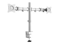 NEOMOUNTS Flat Desk Mount 2 screens Silv