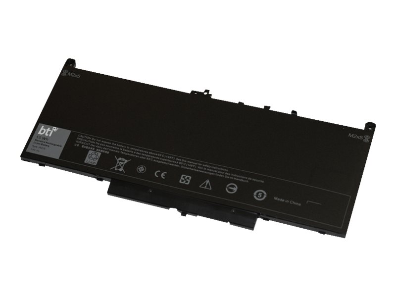 BTI - Notebook battery (equivalent to: Dell 451-BBSX, Dell 451-BBSU, Dell 451-BBSY, Dell 1W2Y2, Dell 242WD, Dell MC34Y, Dell J60J5, Dell GG4FM, Dell R1V85, Dell 5F08V, Dell WYWJ2)
