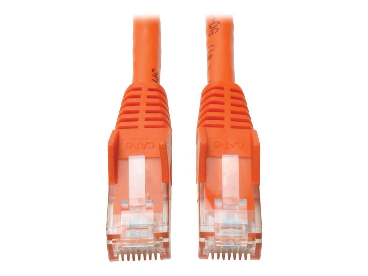 Eaton Tripp Lite Series Cat6 Gigabit Snagless Molded (UTP) Ethernet Cable (RJ45 M/M), PoE, Orange, 35 ft. (10.67 m)