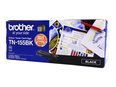 Brother TN155BK High Yield black original toner Package view Right-angle 79275