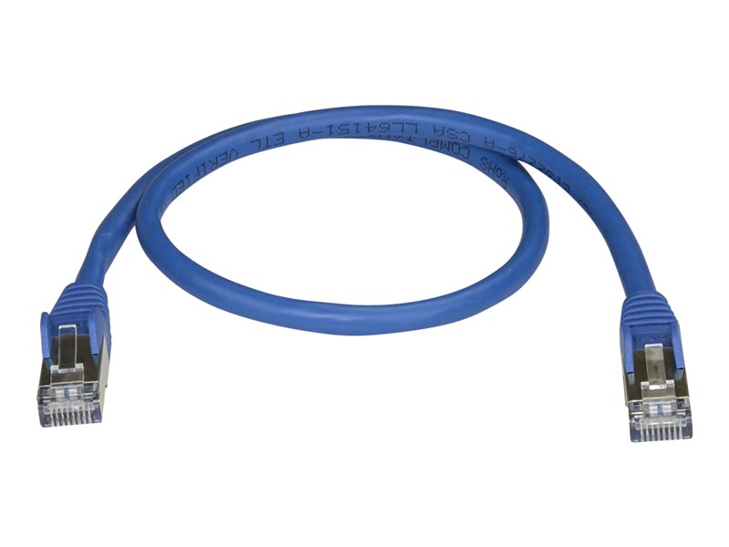 StarTech.com Cble rseau Cat6a STP de 50 cm - Bleu