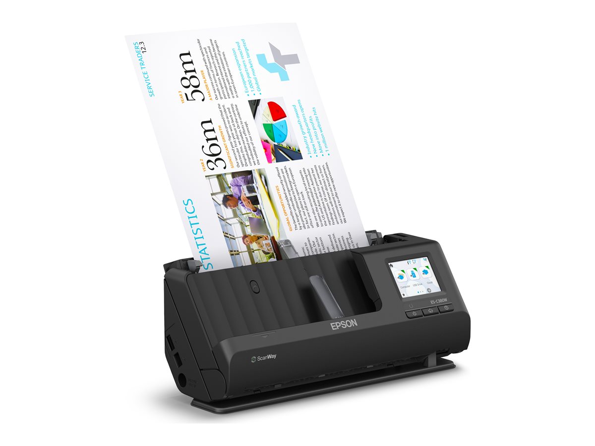 Epson ES-C380W - skener typ sheetfed - stolní - USB 2.0, Wi-Fi(n) – foto 7