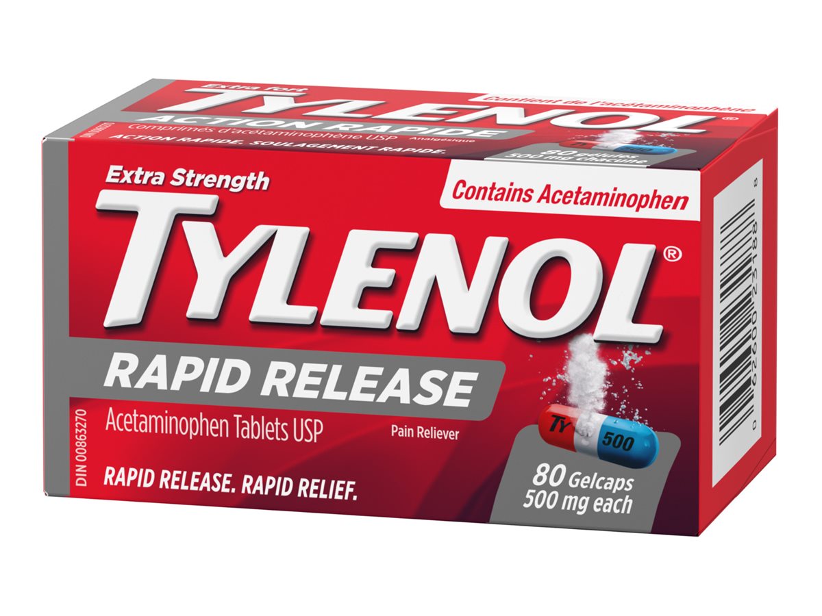 Tylenol Rapid Release Extra Strength Gel Capsules - 80's