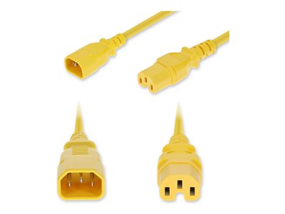 AddOn - Power cable - IEC 60320 C14 to IEC 60320 C15
