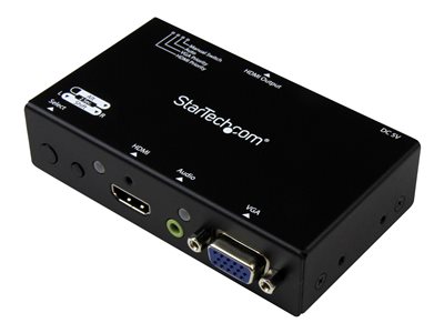 StarTech.com 4x4 HDMI Matrix Switch with Audio and Ethernet Control - 4K  60Hz Video - Rack Mount HDMI 2.0 Splitter with Remote (VS424HD4K60)