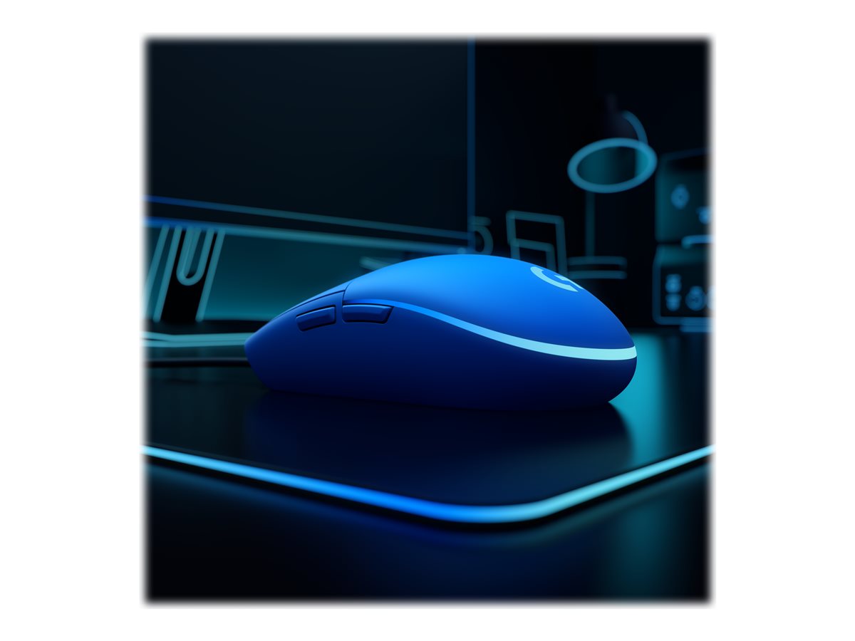 Logitech Gaming Mouse G203 LIGHTSYNC - myš - USB - modrá – foto 8