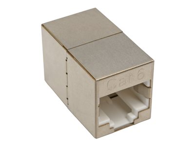 Tripp Lite Cat6 Straight-Through Modular Shielded Compact In-Line Coupler (RJ45 F/F), TAA
