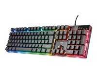 Trust Gaming GXT 835 Azor Tastatur Membran Regnbue Kabling