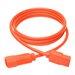 Tripp Lite 6ft Computer Power Extension Cord 10A 18 AWG C14 C13 Orange 6