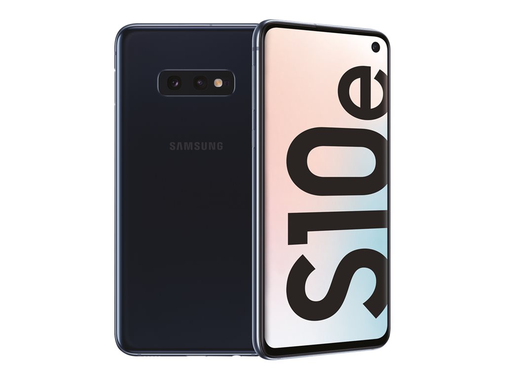 Samsung Galaxy S10e - 4G smartphone - dual-SIM RAM 6 GB / Internal Memory 128 GB - microSD slot - OLED display - 5.8" - 2280 x 1080 pixels - 2x rear cameras 12 MP, 16 MP - camera 10 MP - prism black