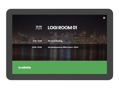 Logitech Tap Scheduler Purpose-Built Scheduling Panel for Meeting Rooms