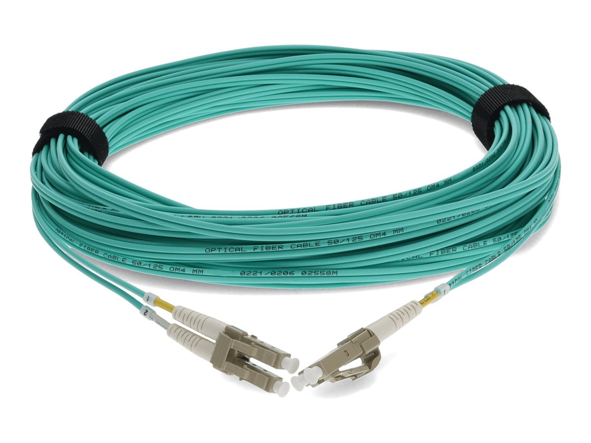 AddOn 30m HP QK736A Compatible LC OM3 Aqua Patch Cable